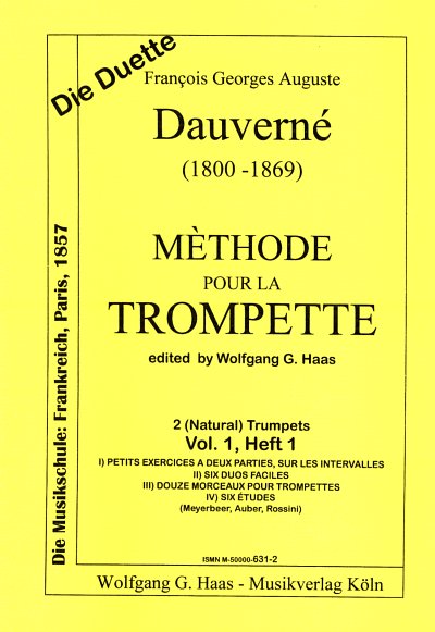 Dauverne Francois Georges Auguste: Methode Pour La Trompette 1/1