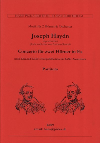 J. Haydn: Konzert Es-Dur, 2HrnOrch (Part.)