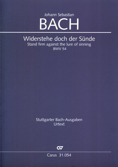 J.S. Bach: Widerstehe doch der Suende BWV 5, GesAStrBc (Part