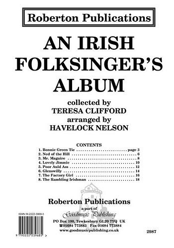 Irish Folksinger's Album, Ges (Bu)