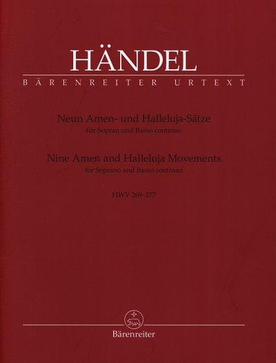 G.F. Händel: Neun Amen und Halleluja-Sätze für Sopran und Ba