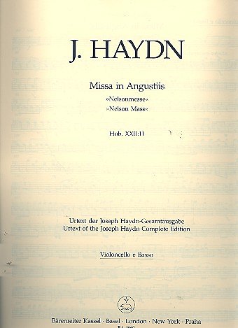 J. Haydn: Missa in Angustiis Hob. XXII:, 4GesGchOrchO (VcKb)