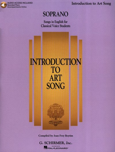 Introduction To Art Song For Soprano, GesKlav (+Audionline)