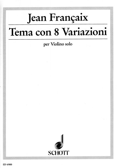 J. Françaix: Tema con 8 variazioni , Viol