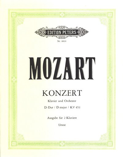 W.A. Mozart: Konzert 16 D-Dur Kv 451 - Klav Orch