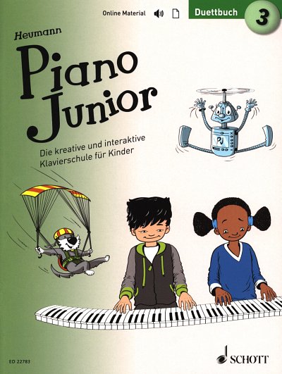 H.-G. Heumann: Piano Junior: Duettbuch 3, Klav4m (+Onl)