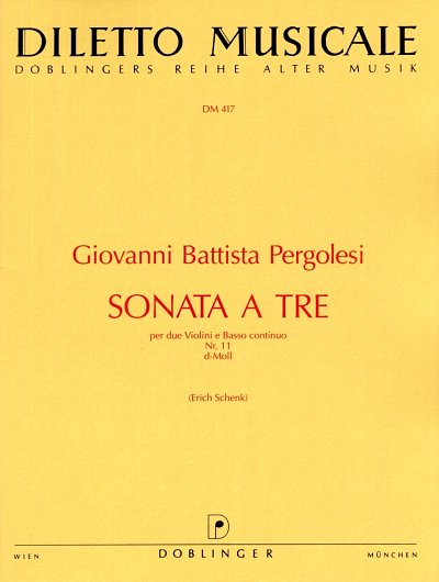 G.B. Pergolesi: Sonata a tre Nr. 11 d-Moll