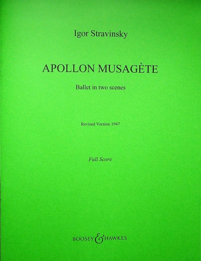 I. Strawinsky: Apollon Musagete, Stro (Part.)