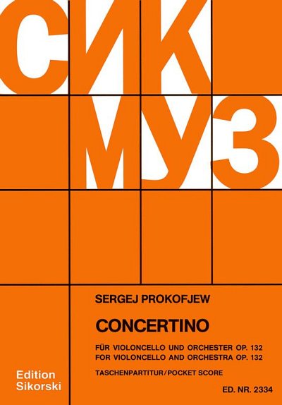 S. Prokofjew: Concertino Op.132, VcOrch (Stp)