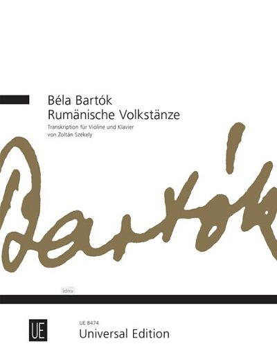 B. Bartók: Rumänische Volkstänze, VlKlav (KlavpaSt)