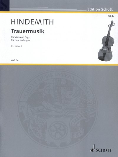 P. Hindemith: Trauermusik , VaOrg