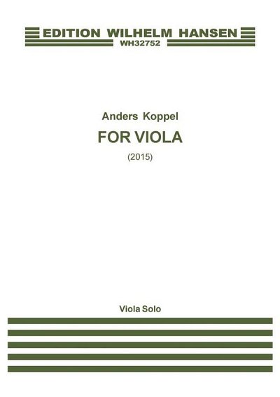 A. Koppel: For Viola, Va (Part.)