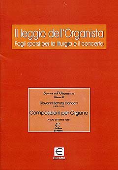 Candotti Giovanni Battista: Composizioni Per Organo Sonus Ad