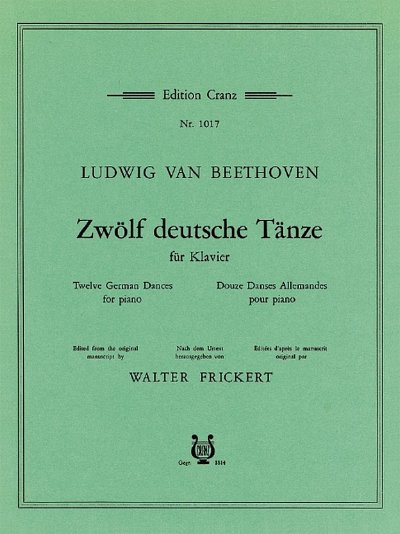 L. v. Beethoven: Zwölf deutsche Tänze , Klav