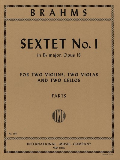 J. Brahms: Sextet B-Dur op. 18/1, 2Vl2Vle2Vc (Stsatz)