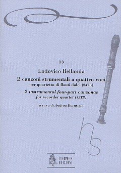 Bellanda, Lodovico: 2 Instrumental four-part Canzonas (Verona 1599)