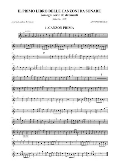 T. Antonio: Il primo libro delle canzoni da sonare  (Stsatz)
