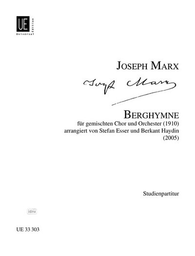 J. Marx: Berghymne  (Stp)