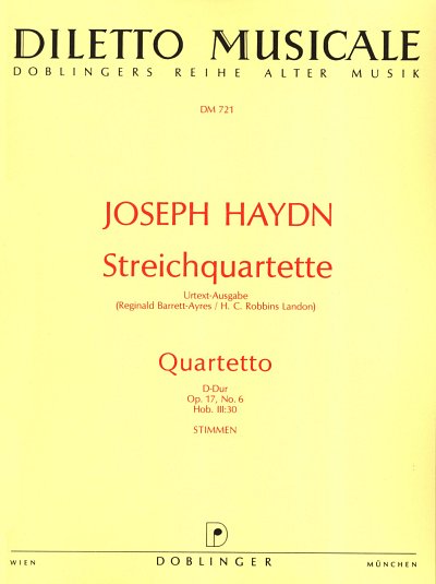 J. Haydn: Quartett D-Dur Op 17/6 Hob 3:30 Diletto Musicale