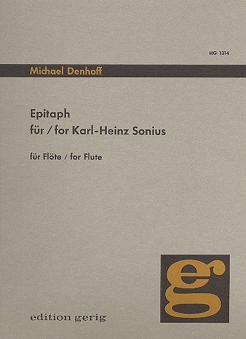M. Denhoff: Epitaph for Karl-Heinz Sonius