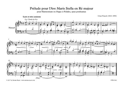 DL: C. Franck: Prelude pour l'Ave Maris Stella en Re ma, Org