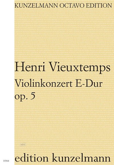 H. Vieuxtemps: Violinkonzert E-Dur op. 5, VlOrch (Part.)