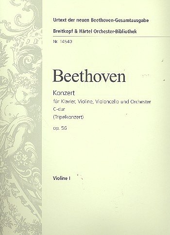 L. v. Beethoven: Konzert für Klavier, Vio, VlVcKlvOrch (Vl1)