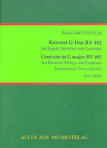 A. Vivaldi: Concerto G-Dur Rv 492, FagKlav (KlavpaSt)