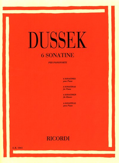 J.L. Dussek: 6 Sonatine op. 20, Klav