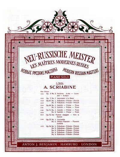 M. Scriabin, Alexander Nikolayevich: Zwei Gedichte op. 69