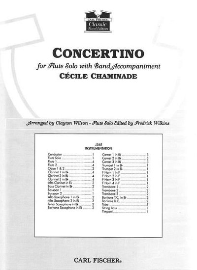 C. Chaminade: Concertino, Blaso