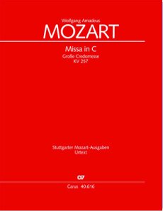 W.A. Mozart: Missa in C C-Dur KV 257 (, 4GesGchOrch (Stsatz)