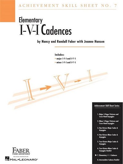J. Hansen: Achievement Skill Sheet No. 7: I-V-I Cadenc, Klav