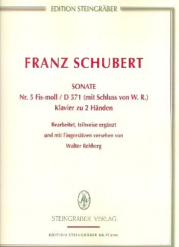 AQ: F. Schubert: Sonate fis-Moll Nr. 5 D571 (mit Sc (B-Ware)