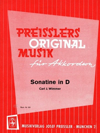 Wimmer Carl J.: Sonatine in D, Akk
