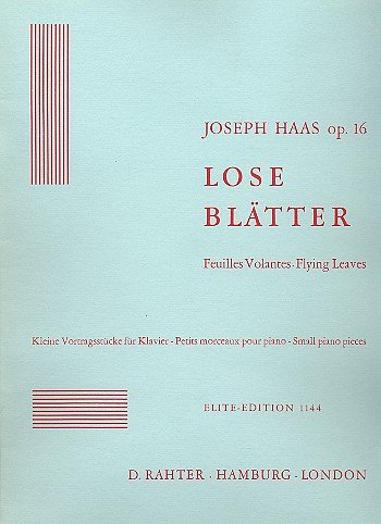 J. Haas: Lose Blätter op. 16 , Klav