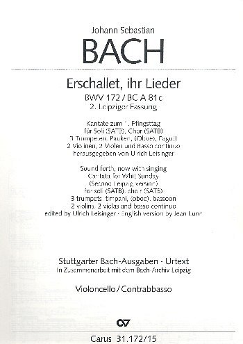 J.S. Bach: Erschallet, ihr Lieder, 4GesGchOrchO (VcKb)