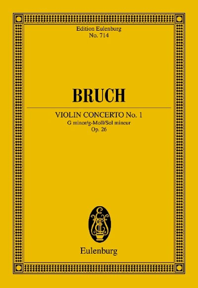 DL: M. Bruch: Violinkonzert Nr. 1 g-Moll, VlOrch (Stp)