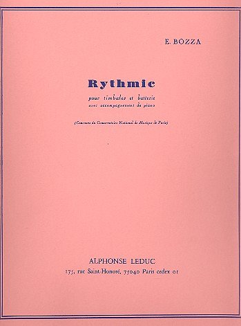 E. Bozza: Rhythmic, for Timpani, Percussion and Piano