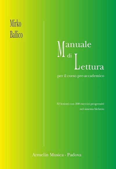 M. Ballico: Manuale Di Lettura Per Il Corso Pre-Accademico