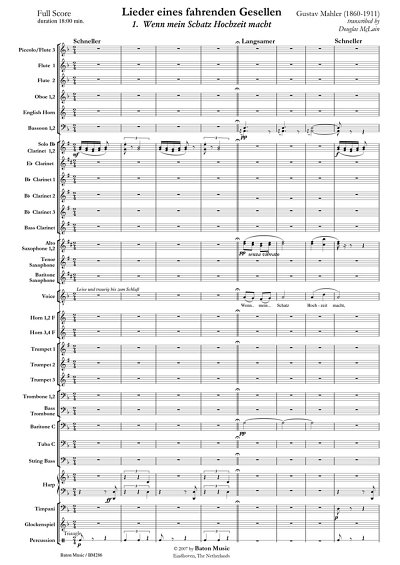 G. Mahler: Lieder eines fahrenden Gesellen