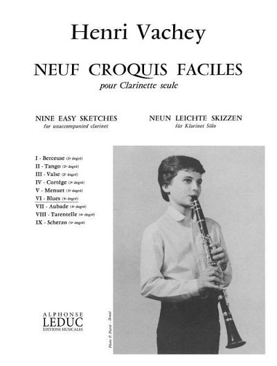 H. Vachey: Henri Vachey: 9 Croquis faciles No., Klar (Part.)