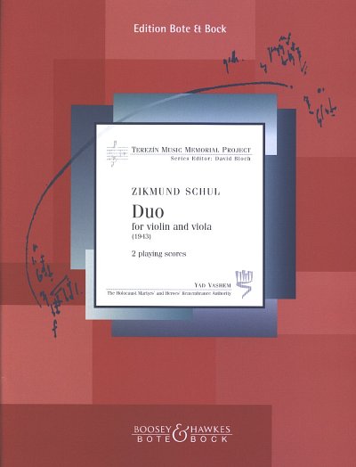 Z. Schul: Duo for Violin and Viola, VlVla (2Sppa)