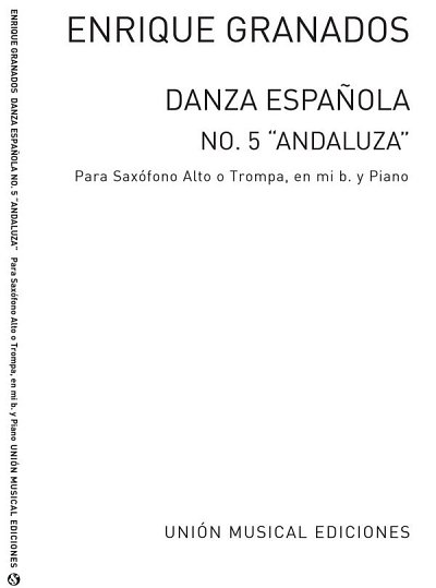 Danza Espanola No.5 Andaluza (Bayer), ASaxKlav (Bu)