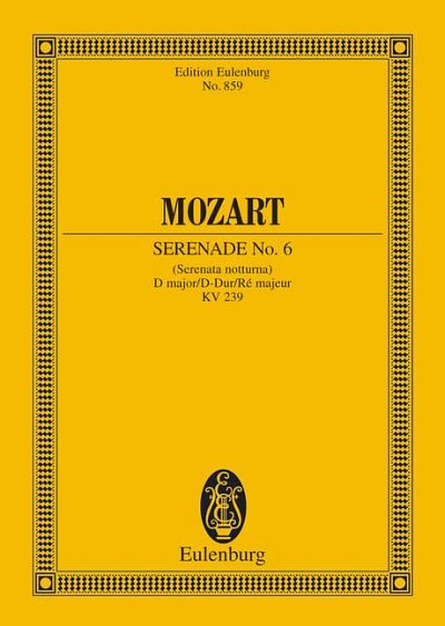 DL: W.A. Mozart: Serenade Nr. 6 D-Dur (Stp)