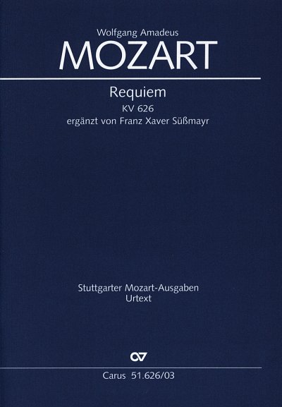 W.A. Mozart: Requiem d-Moll KV 626, 4GesGchOrchO (KA)