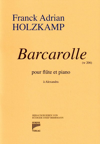 F.A. Holzkamp: Barcarolle (w 206), FlKlav (KlavpaSt)