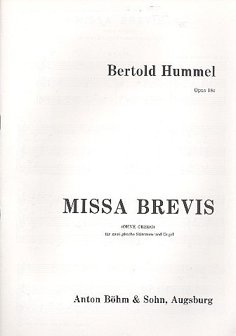 B. Hummel: Missa Brevis Op 18 C