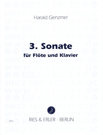 H. Genzmer: Dritte Sonate für Flöte und Klavier GeWV 262 (2003)