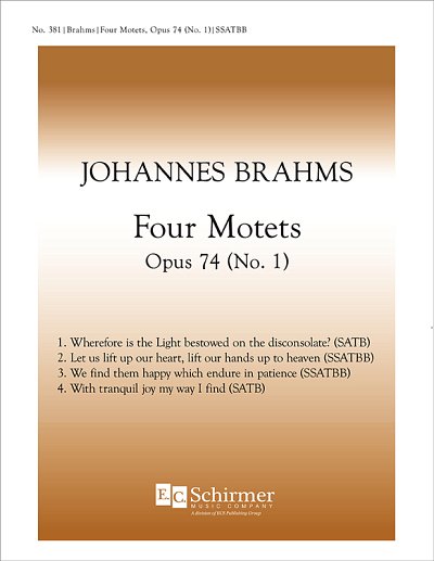 J. Brahms: Four Motets, Opus 74